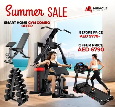 Miracle Fitness All in One Smart Home Gym Machine Combo
