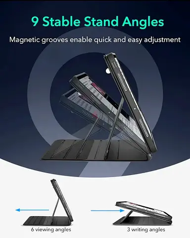 ESE original Magnetic iPad ProCase with 9 Stand Angles. With warranty.