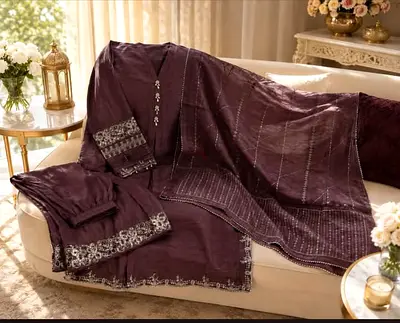 Branded 3 pc heavy paki suit XL