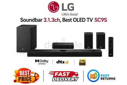 LG Soundbar in Dubai - Soundbar 3.1.3ch with Dolby Atmos - Excellent Condition, FREE DELIVERY