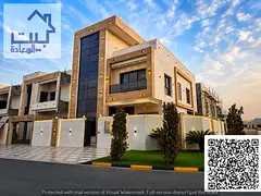 For sale: Modern villa in Al Zahia, Ajman, featuring 6 master bedrooms, a living room, a majlis, and
