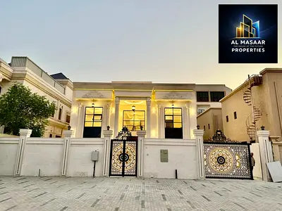 فرصة سكنية واستثمارية | تملك فيلا فاخرة بالروضة 2 عجمان علي شارع الشيخ عمار مباشرة | 6 غرف نوم | بسعر تنافسي 6000 قدم