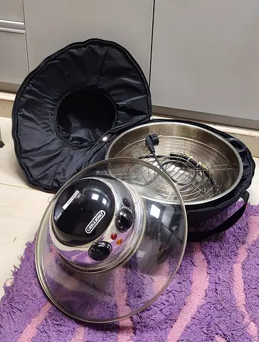 Halogen Turbo Oven / Air Fryer with Glass Lid and Accessories