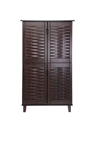 Dark Wood shoes Cabinet / - Brand new