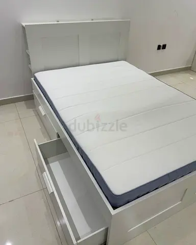 Ikea Queen size Brimniss bed with mattress available in perfect condition