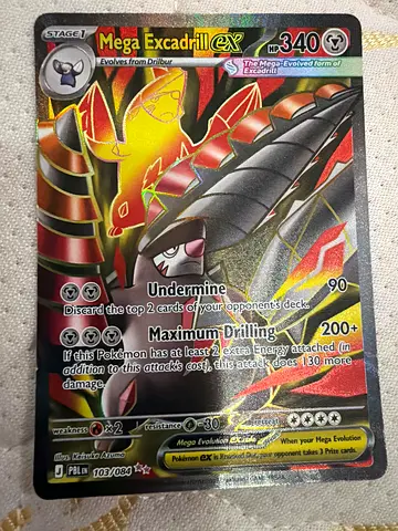 Mega Excadrill EX Pokemon Trading Card