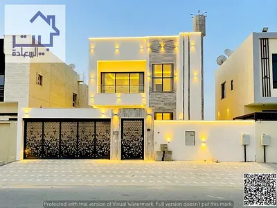 Modern villa in Al Zahia, Ajman, with a swimming pool, ready to move in, at a good price, next to a