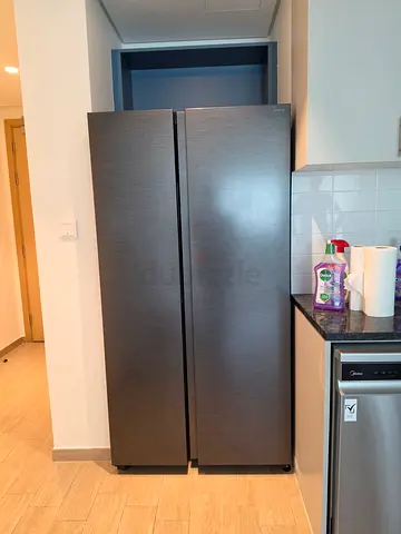 Samsung Inverter Side-by-Side Refrigerator Flawless Condition Black