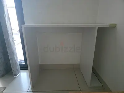 Simple White Wall-Mounted Console Table / Small Desk