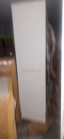 White wall-mounted storage cabinet / floating cupboard - good condition