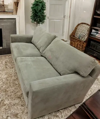 Excellent perfect condition crate and barrel 3 seater sofa