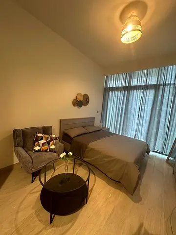 Furnished Studio with high end finishing pay with multiple Cheques