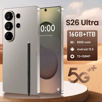 S26 Ultra 16GB RAM 1TB Storage 8000mAh Android 15.0 Smartphone
