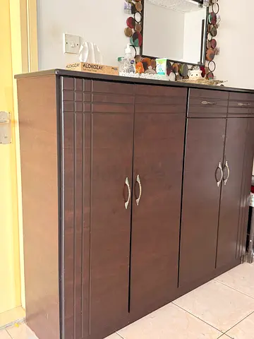 Custom built pressed wood Shoe Rack for sale