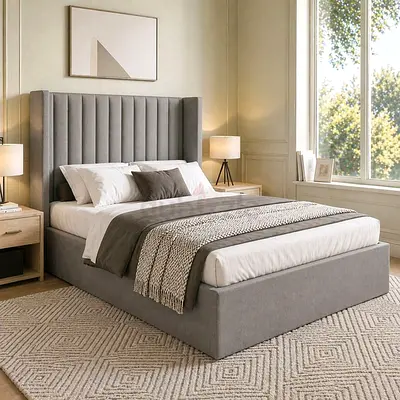 Brand New Luxury Fully Customizable Bedframe - King Size - Hydraulic Storage Can be installed