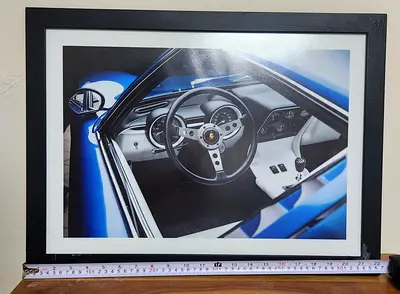 Set of 11 Framed Fine Art Automotive Prints – Lamborghini Miura Roadster