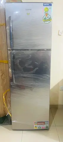 Silver Double Door Refrigerator - Good Condition