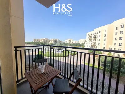 Remraam | Park View balcony | Fully-Furnished 1BR | VACANT