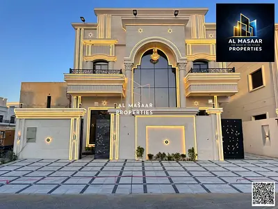 Classic villa in Al Helio area, Ajman, two floors and a roof, freehold ownership for all nationalit