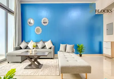 Fully Furnished 1BR+Balcony | Partial Marina View