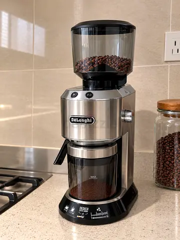 Burr Coffee Grinder with Bean Hopper DeLonghi - Excellent Condition