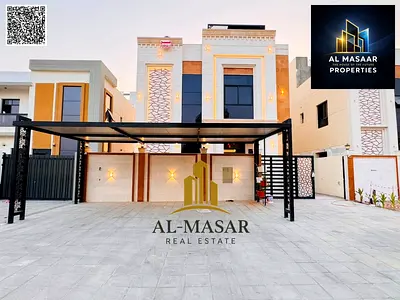 فيلا طابقين وروف 6غرف نوم ماستر تشطيب فندقي شامل رسوم التسجيل تملك حر