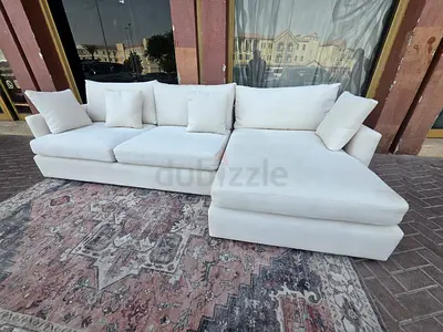 Crate&barrel lounge deep L shape sofa