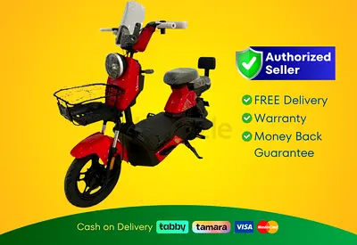 Wind Horse Electric Scooter 500W 45KM Range 40KM Speed, M6 - Red | Brand New | Warranty | FREE Del
