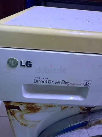 LG Direct Drive 8kg Washing Machine - Used, Needs Repair (rust on drum)