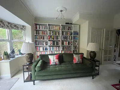 Swyft Olive Green Velvet Sofa Model 02