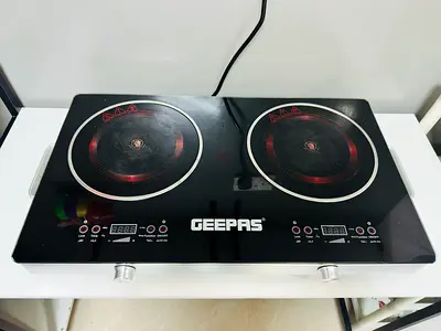 Geepas Double Electric stove - Glass Top, Used