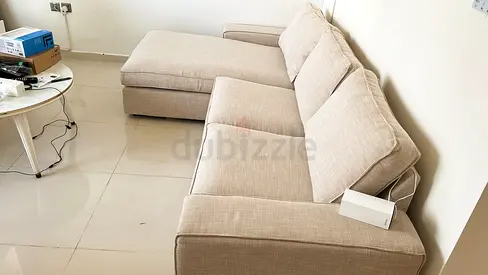 IKEA Kivik L Shape Sofa Beige