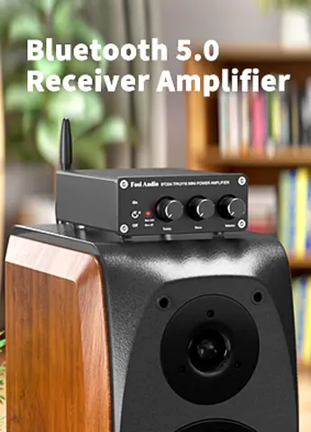 Fosi Audio BT20A Amplifier Stereo Receiver Bluetooth 5.0 Mini Power Amp 2 Channel
