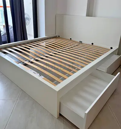 Ikea King size bed frame available in perfect condition