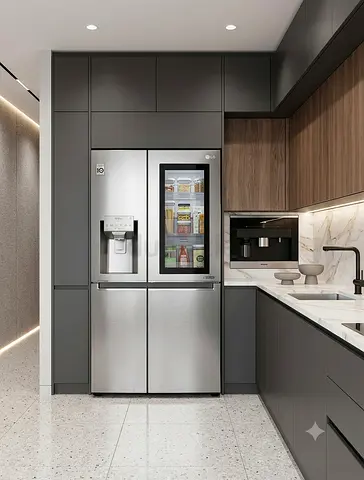 LG ThinQ InstaView Knock Door Side-by-Side Refrigerator Freezer – Ice Maker