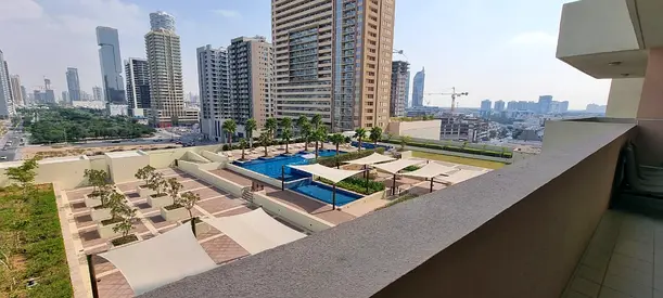 |BEST PRICED|2 BR FURNISHED|WITH HUGE BALCONY|COMMUNITY AND POOL VIEW