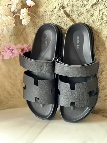 Black Hermes chypre sandals