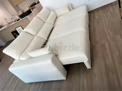 IKEA Esklstuna L Shape Sofa Bed Beige