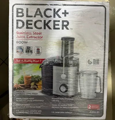 Juicer Extractor, High-Powered Motor, Stainless Steel Design, Large 1.7L Pulp Container, 1.1L Juice