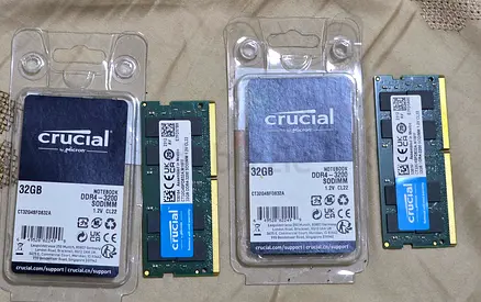 Crucial DDR4 SODIMM Laptop RAM (pair) 64GB (32x2)