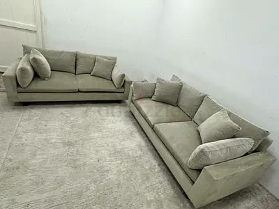 As perfect condition west elm sofa set