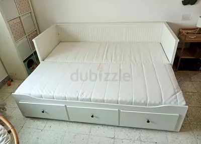 Ikea hamnes day bed with 2 mattress and 3 store