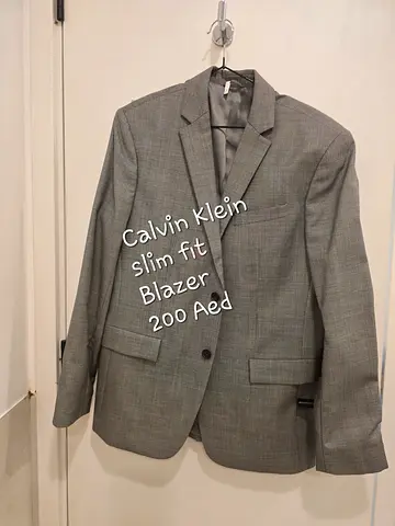 Calvin Klein slim fit grey blazer