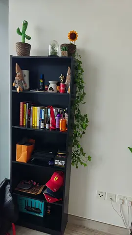 Black 5-Tier Bookcase IKEA
