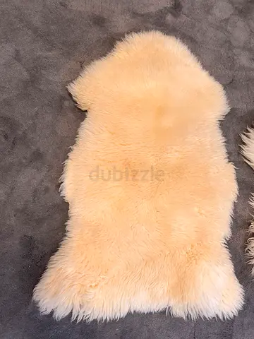 2 Genuine IKEA Sheepskin Rugs – White – Excellent Condition