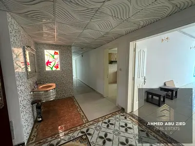 3BR in Al Khor Towers, floor 16, annual rent AED 55,000, 4 payments, AED 3,000 deposit, good layout