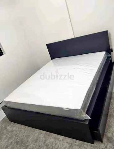 IKEA Malam king size bed 180/200cm with 2 storage drawers underneath and Ikea mattress is available