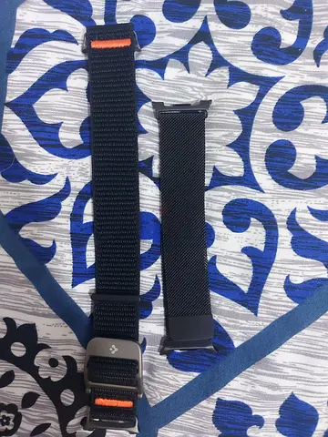 Replacement Nylon and Silicone Smartwatch Straps - Dark Blue