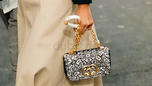 Dior Shoulder Bag with Gold Hardware