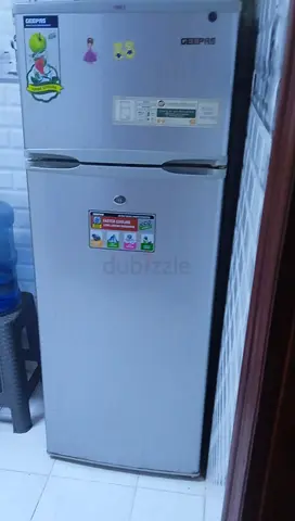 Geepas Double Door Refrigerator - Good Condition
